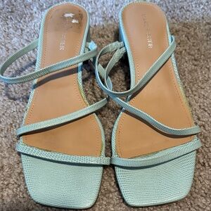 Marc Fisher Mint Green Strappy Sandals